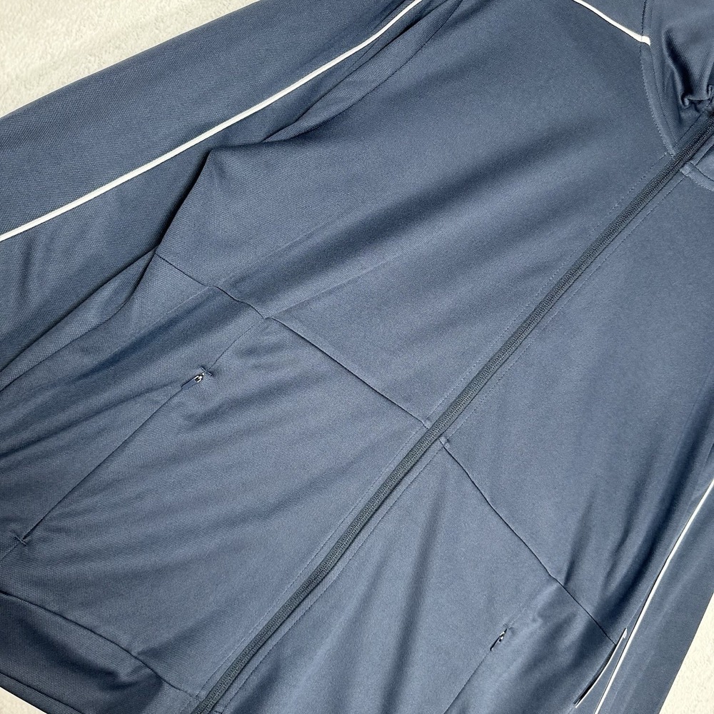 NWT Tek Gear Tracksuit Mens L Navy Blue Track Jacket Joggers Set Breathable - Picture 3 of 14